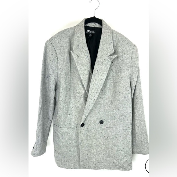 JF J.FERRAR & JASON BOLDEN Grey Speckled Jacket Blazer Unisex Men M Women 10-12 - Picture 1 of 4